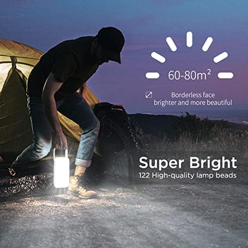 Decoswe süper parlak 16000 yüksek lümen LED fenerler taşınabilir kamp ışık şarj edilebilir 10000 mAh taşınabilir şarj