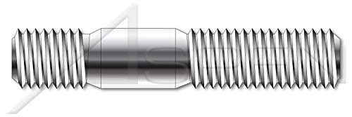 (50 adet) M16 - 2.0 X 85mm, DIN 938, Metrik, Saplamalar, Çift Uçlu, Vidalı Uç 1.0 X Çap, A4 Paslanmaz Çelik