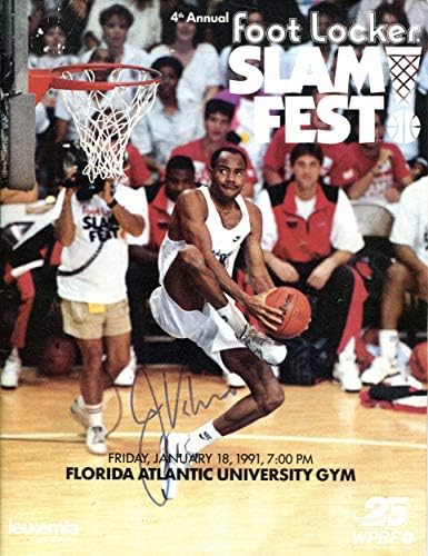 Jimmy Valvano İmzalı 1991 Foot Locker Slam Fest Programı (JSA) - İmzalı Kolej Dergileri