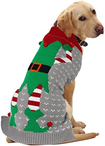 HAPEE Noel Köpek Kazak Büyük Köpekler için, Santa Evcil Hayvan Giysileri, Noel Köpek Aksesuarları, Köpek Giyim