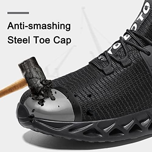 Çelik Burunlu Ayakkabı Erkekler için İş Sneakers Yıkılmaz güvenlik ayakkabıları Erkekler Hafif Delinme Geçirmez Ayakkabı