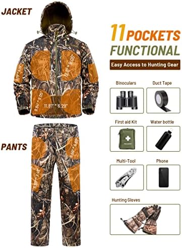Erkekler için YENİ GÖRÜNÜM av Kıyafetleri,Sessiz Suya Dayanıklı Avcılık Ördek Geyik avcı ceketi ve Pantolon