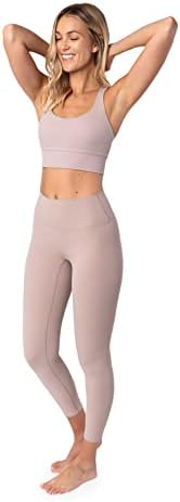 Glow Athletica kadın Tereyağlı Yumuşak Yüksek Belli Egzersiz Tayt-Squat Geçirmez 7/8 Uzunluk Yoga Pantolon