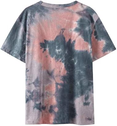 4 temmuz Gömlek Kadınlar için Amerikan Bayrağı Grafik Üstleri Kısa Kollu Gevşek Bluzlar Casual dış mekan tişörtü