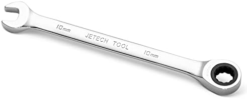 Jetech 10mm Kilitleme Kombinasyon Anahtarı, 12 Noktalı Tasarıma Sahip Endüstriyel Sınıf Dişli Anahtarı, 72 Dişli Cırcır,