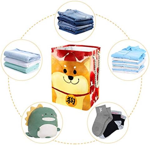 19.3 Bağlantısız çamaşır sepeti Kirli Giysiler Sepet Katlanabilir Ev Kreş Üniversite Daire Ofis Çin Köpek Shiba Inu
