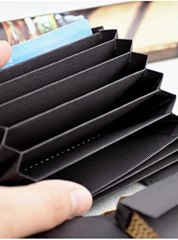 WellieSTR 2-Pack (12 Yuvaları) Leathercraft İş kartlıklı cüzdan Fermuarlı Çanta Ekle, DIY Deri Çanta Yapımı, Siyah