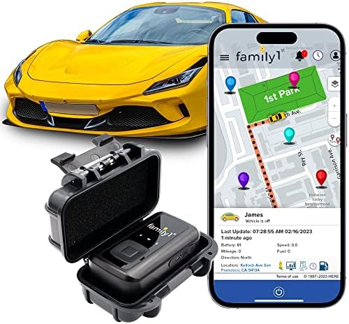 Araçlar, Arabalar, Kamyonlar, Çocuklar, Gençler, Yaşlılar için Family1st 4G LTE GPS izci. App ile Çift manyetik hava