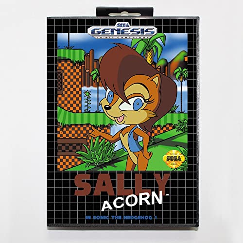 Sonic Sally 16bit MD Oyun Kartı İçin Sega Mega Sürücü / Genesis Perakende Kutusu ile