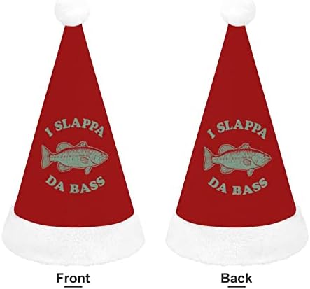 Ben Slappa Da Bas Peluş Noel Şapka Yaramaz ve Güzel Noel baba şapkaları ile Peluş Ağız ve Konfor Astar noel dekorasyonları
