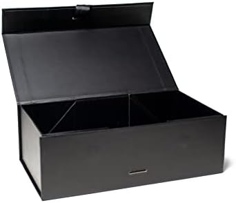 TOVU Kazançlar / 9 x 5 x 3 inç. siyah hediye kutusu / 5 paket siyah kutu | kapaklı hediye kutuları / nedime teklif