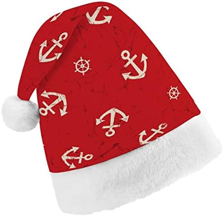 Çapa ve direksiyon Noel Santa Şapka Kırmızı Noel Kap Tatil İyilik Yeni Yıl Şenlikli Parti Malzemeleri