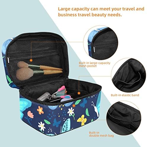 Renkli Kelebek Kozmetik Çantası Taşınabilir Seyahat makyaj çanta düzenleyici makyaj çantası Kadınlar ve Kızlar için