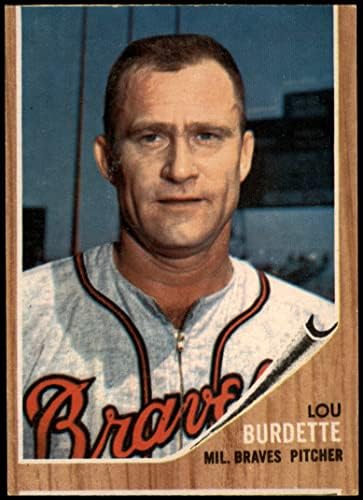1962 Topps 380 Lew Burdette Milwaukee Braves (Beyzbol Kartı) İYİ Braves