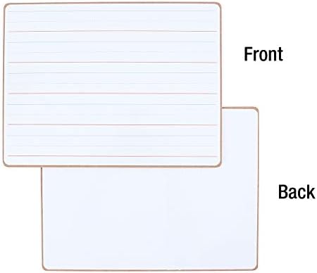 Manyetik Kuru Silme Beyaz Tahtalar Astarlı - Öğrenciler için Lapboard (1 Paket, 12 inç X 9 inç)