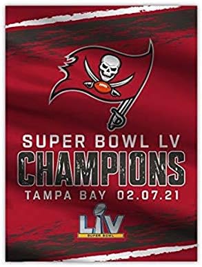 NFL Tampa Bay Korsanları 2021 Süper Kase LV Şampiyonları Ana Bayrak