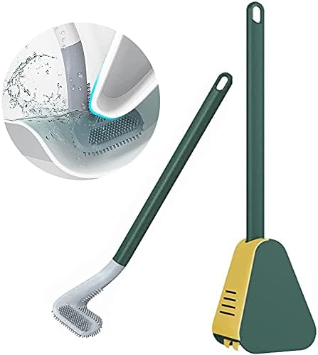 YUNCAİ Golf Fırça Başlığı Tuvalet Fırçası, Çıkmaz Duvara Monte Temizleme Fırçası, Sızıntı Önleyici Tabanlı, Banyo