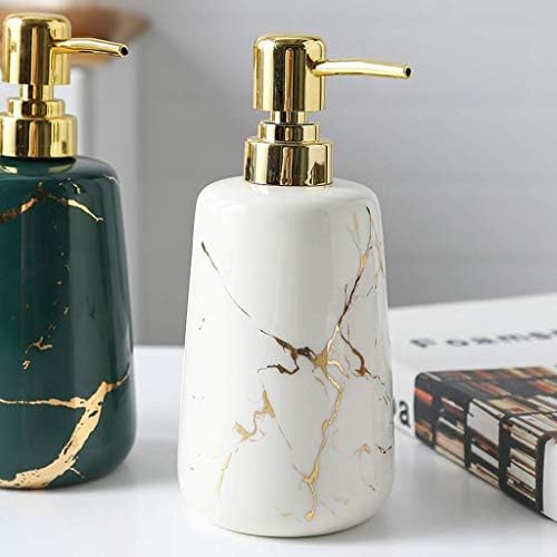 HTLLT Mermer Çizgili Seramik El sabunu Dispenseri Presleme Sabun Pompası Banyo mutfak tezgahı Dayanıklı Sıvı Şişe