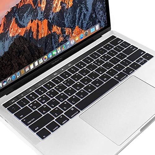 ProElife Kore Ultra İnce Silikon Klavye Koruyucu Kapak Cilt için Apple MacBook Pro Dokunmatik Bar Retina 13 İnç 15