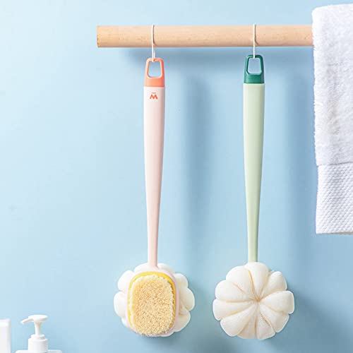 Duş fırçası Uzun Saplı Cilt Temizleme Peeling Masaj Yumuşak Banyo Fırçası Geri tahta fırçası Banyo Aksesuarları