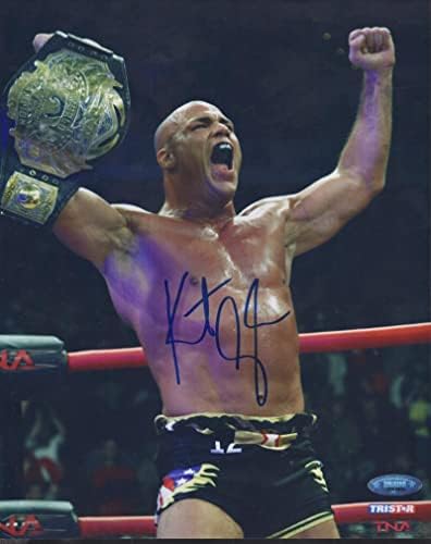 Kurt Angle Wwe Şampiyonu İmzalı 8x10 Fotoğraf W/Coa İmzalı Güreş Fotoğrafları