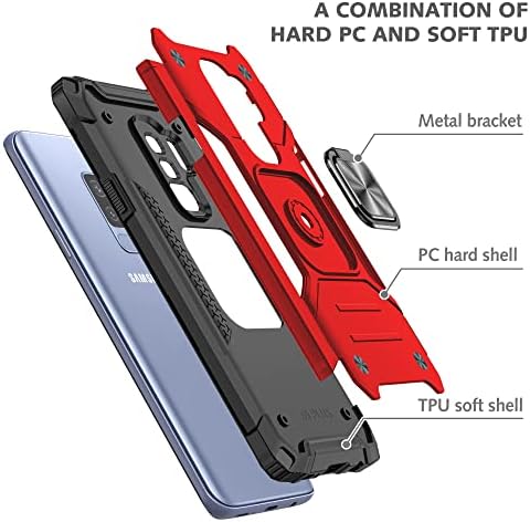 Ultra İnce Kılıf ile uyumlu Samsung Galaxy S9 Artı Telefon Kılıfı PC ve TPU Telefon kılıfı Güçlü Koruyucu Kılıf Darbeye