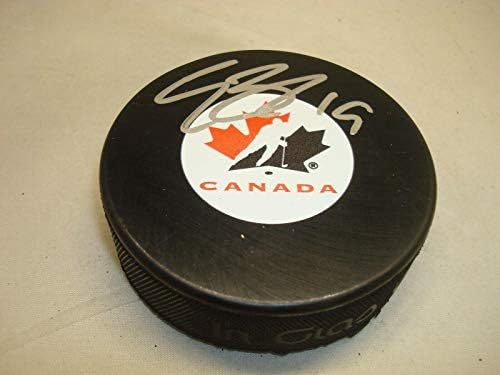Travis Zajac İmzalı Kanada Takımı Hokey Diski İmzalı 1A İmzalı NHL Diskleri