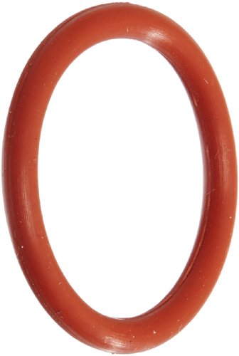 004 Silikon O-Ring, 70A Durometre, Kırmızı, 5/64 ID, 13/64 OD, 1/16 Genişlik (100'lü Paket)