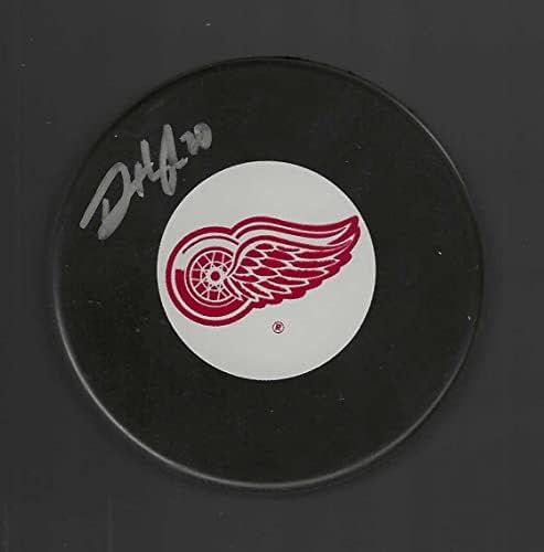 Darren Haydar Detroit Red Wings Diskini İmzaladı - İmzalı NHL Diskleri