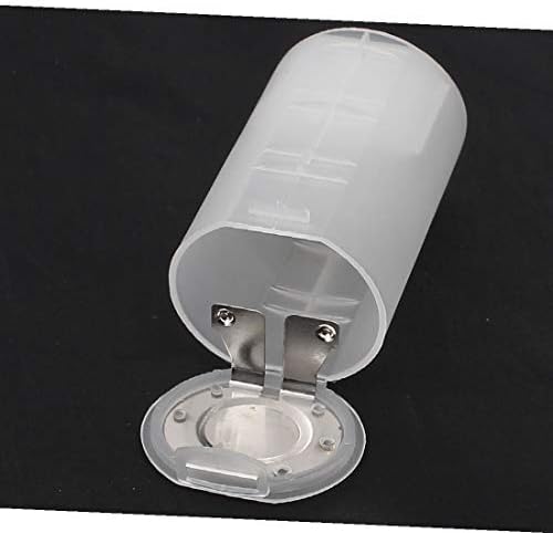 Yeni Lon0167 4 Adet Beyaz Plastik AA pil hücresi Adaptörü Silindirik Kasa Tutucu 32mm Çap (4 Adet AA Pil Yuvası Adaptörü)