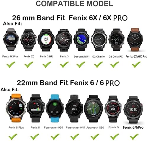 TRDYBSK 26 22MM Watchband Sapanlar Garmin Fenix 5 5X Artı 3 3 SAAT 6X6 6S S60 MK1 İzle Hızlı Bırakma Silikon Kolaylık