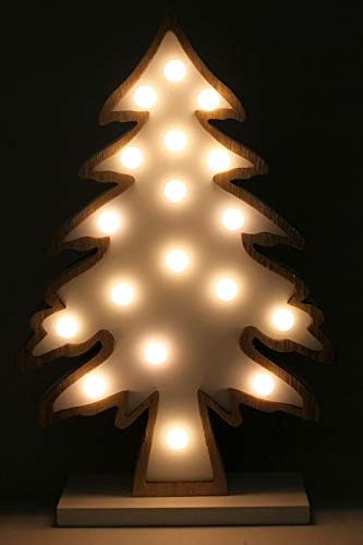 函館クリスマスファクトリー Beyaz Ağaç, beyaz Top Işık Nesne, 約高さ31×幅20×奥行6cm, LED