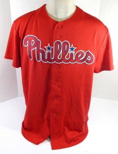 Philadelphia Phillies Tyler Viza 68 Oyun Kullanılmış Kırmızı Forma Ex ST BP XL DP43829 - Oyun Kullanılmış MLB Formaları
