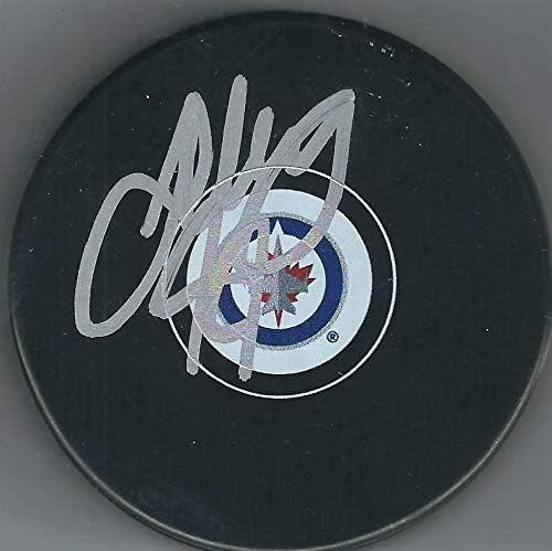 İmzalı JOSH MORRİSSEY Winnipeg Jets Hokey Diski-İmzalı NHL Diskleri