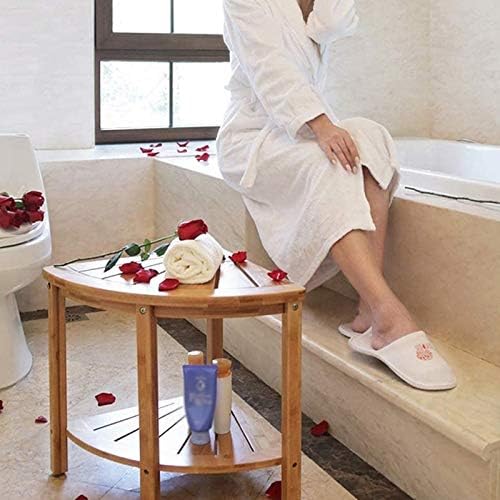 WXXGY Premium Köşe banyo taburesi Banyo Sandalyesi Raflı Duş Banyo Organizatör