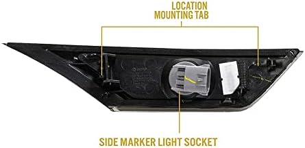 TOTMOX LED yan sinyal lambası, Ön Tampon Dönüş Sinyali reflektör ile Uyumlu Honda Civic 10th -2021, Duman Lens,