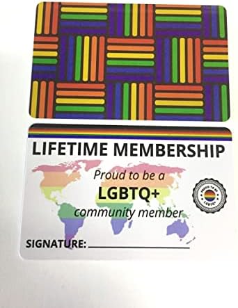 LGBTQ Üyelik Kartı Gurur Şeyler Gurur Aksesuarları Eşcinsel Gurur Biseksüel Gurur Şeyler Trans Gurur Şeyler LGBTQ