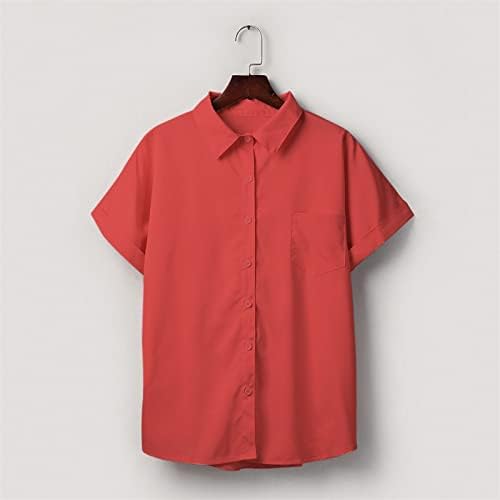 Çizgili T Shirt Kadın Düğmesi Roll up Kollu Bluzlar Üst V Boyun Çizgili Yakalı Casual Tunik Gömlek Bluz Tops…