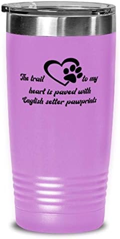 İngilizce Setter Tumbler-Köpek Anne / Baba için Komik ingilizce Setter kahve Bardağı-Yenilik Paslanmaz Çelik-Kalbime