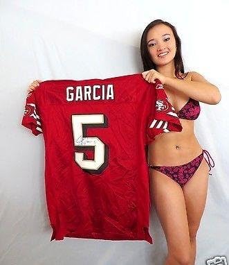 Jeff Garcia imzalı otomatik San Francisco 49ers otantik Reebok oyun modeli forması-İmzalı NFL Formaları