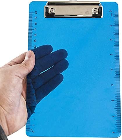 SIKIŞAN KAĞIT Düşük Profilli Metal Klipsli Küçük Plastik Not Panoları-Mini (6 x 9) - Mavi-Klipsli Pano Ayrı Satılır