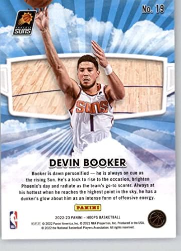 2022-23 Çemberler Skyview 19 Devin Booker Phoenix Suns NBA Basketbol Ticaret Kartı