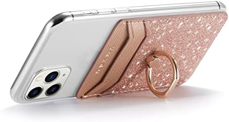 XiaBone Telefon Kartı Tutucu RFID Cüzdan Kredi Yapışkanlı Hücre Kılıfı Stick-on Kart Tutucu iPhone ve Android Akıllı
