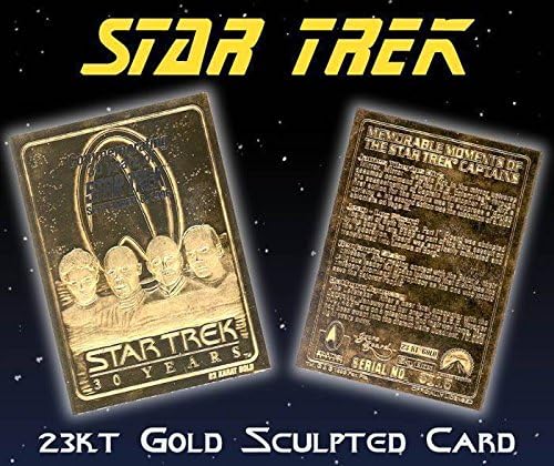 Star Trek'in 30. Yıl Dönümü 4 Kaptanın Unutulmaz Anları 23KT Altın Kart! SADECE 10.000!