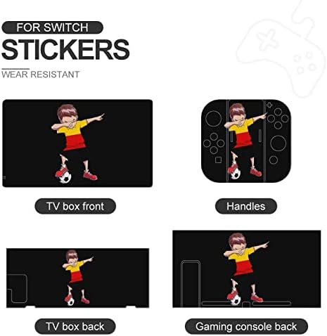 Dabbing Futbol Almanya Futbol Anahtarı Cilt Sticker Güzel Desen Tam Wrap Cilt Koruyucu İnce Kapak Sticker ile Uyumlu