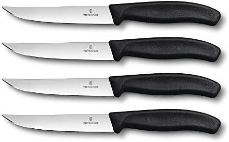 Victorinox Gaucho Siyah 4 Parça biftek Bıçağı Seti
