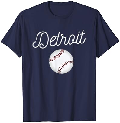 Sıkıntılı Kaplan Maskot Tshirt Detroit Dev Beyzbol Topu