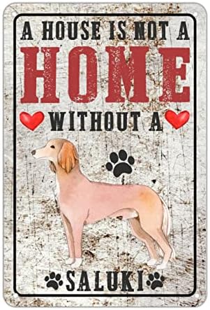Shar Pei Köpek Metal İşareti Bir Ev Köpeksiz Bir Ev Değildir hoş geldin yazısı Köpek Anne Shabby Chic Duvar Sanatı