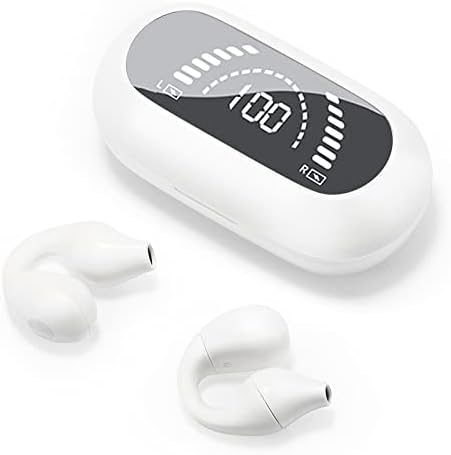 Mudtun Kablosuz Kulak Klipsi Kemik İletimli Kulaklıklar Windows Android iPhone için Bluetooth Açık Kulak Kulakiçi,