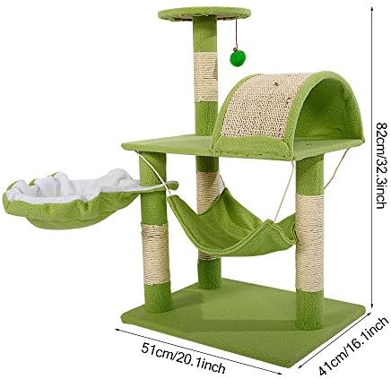 32 Istikrarlı Sevimli Sisal Kedi Tırmanın Tutucu Kedi Kulesi Kuzu tırmalama sütunu ile, Pet Kedi Tırmanma Platformu